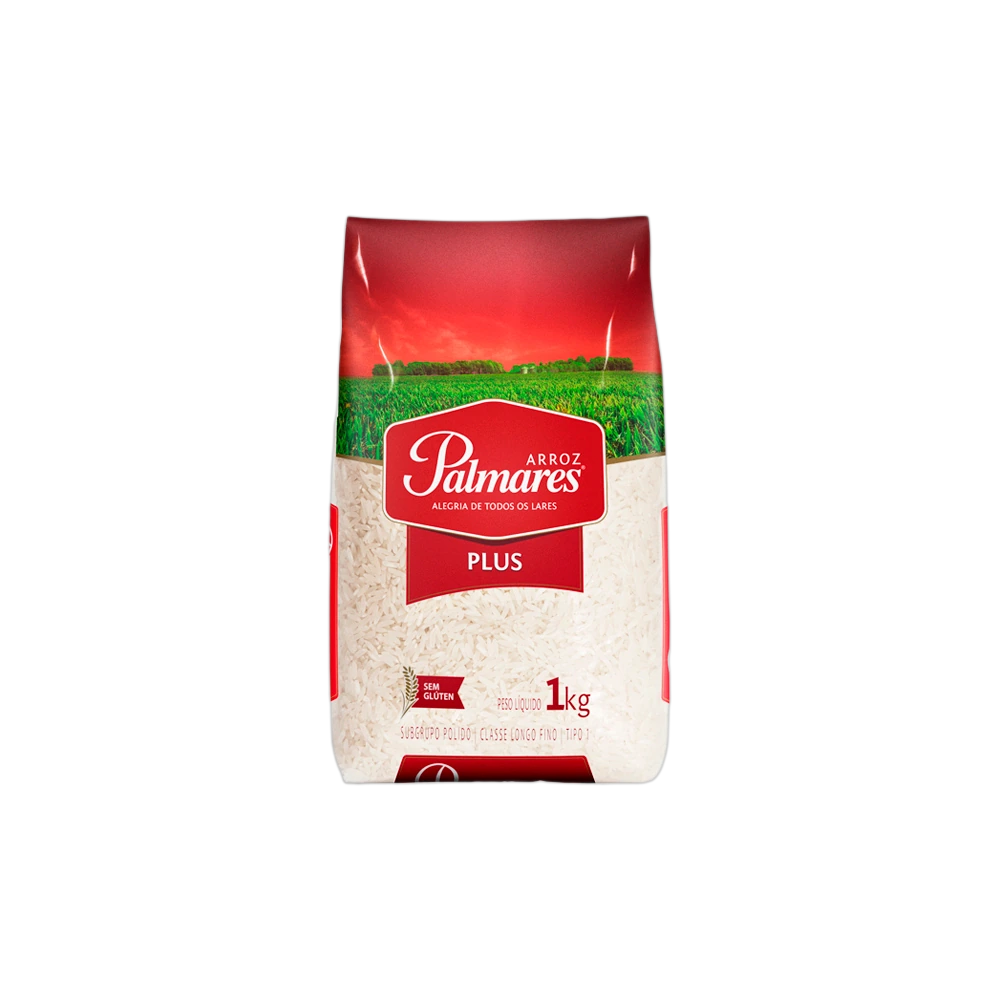 Arroz Branco Polido Tipo 1 Palmares Plus 1kg