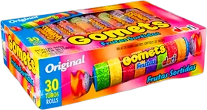 Bala de Goma Gomets Tubo Frutas Sortidas Dori 32g