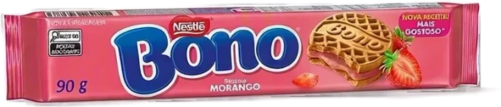 Biscoito Bono Recheio Morango 90g