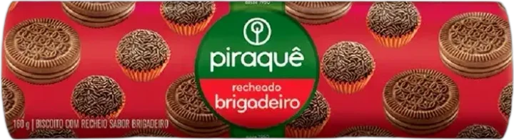 Biscoito Recheado Brigadeiro Piraquê 160g