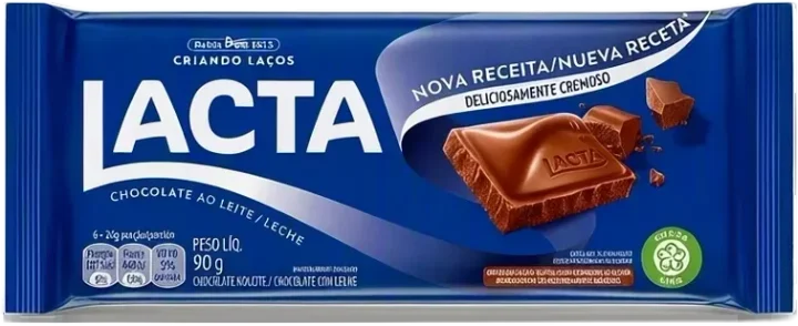 Chocolate Lacta Ao Leite 90g