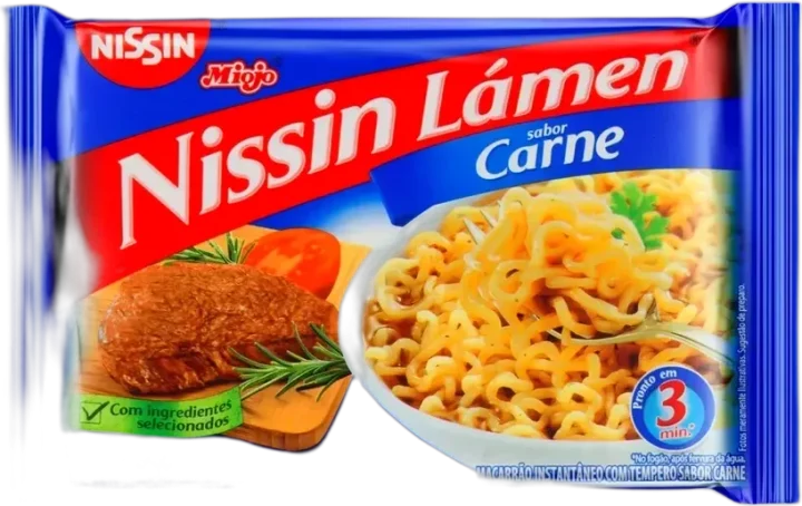 Macarrão Instantâneo Nissin Lámen Sabor Carne 85g
