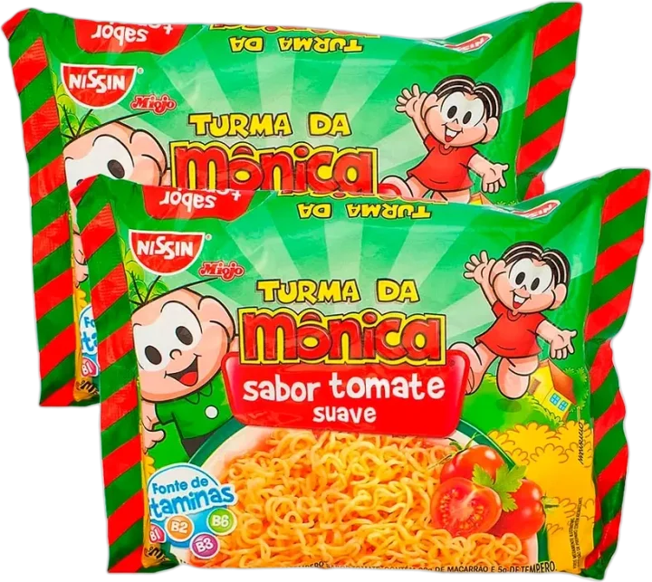 Macarrão Instantâneo Turma da Mônica Tomate Suave Nissin 85g