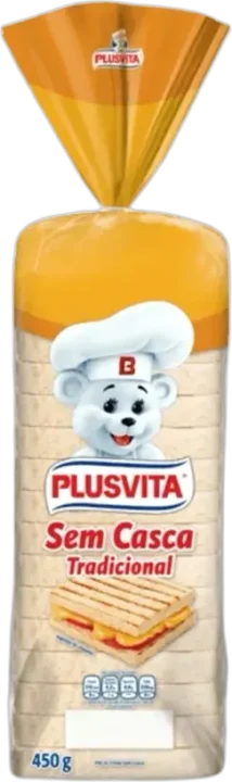 Pão de Forma Tradicional Plusvita 450g