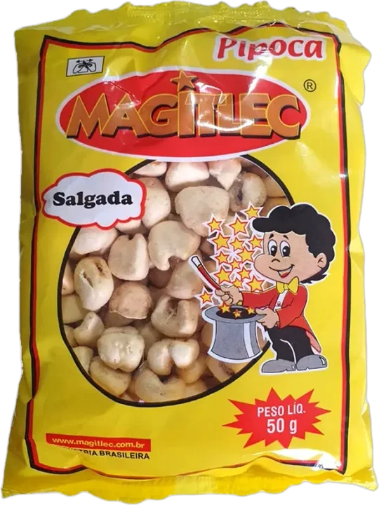 Pipoca Salgada Pronta Plinc Pacote 50g