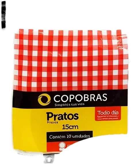 Prato Descartável 15cm — 10 un