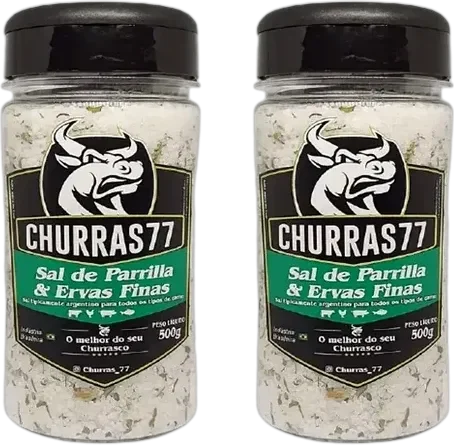 Sal de Parrilla com Ervas Finas Churrasqueiro Frasco 500g
