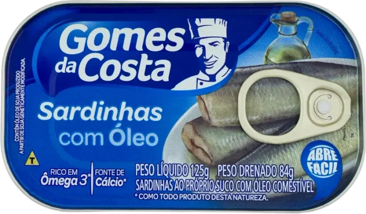 Sardinha em Óleo Comestível Gomes da Costa Lata 125g